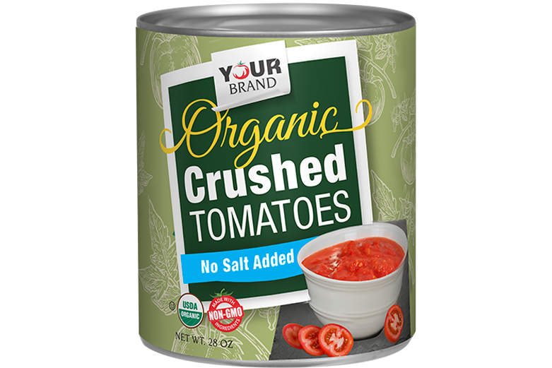Your Brand Organic No Salt Added Crushed Tomatoes