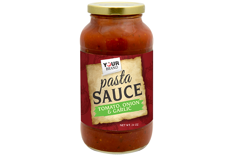 Red Gold Private Brand 24 oz Tomato, Onion and Garlic Pasta Sauce