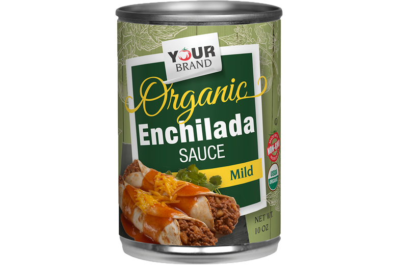 Red Gold Private Brand Organic Red Mild Enchilada Sauce RCY0_10 oz