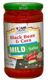 Red Gold Private Brand_SCC4_24 oz Mild Black Bean & Corn Salsa