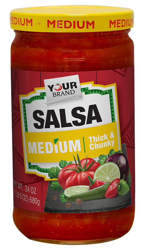 Red Gold Private Brand_SDA4_24 oz Medium Salsa - T Style