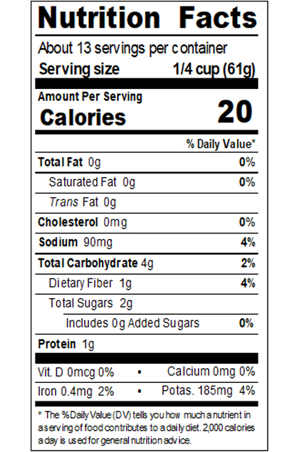 Private Brand_DA28_Crushed Tomatoes 28 oz_Nutrition