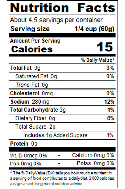 PB_RC10_10 oz Red Mild Enchilada Sauce _Nutrition Label