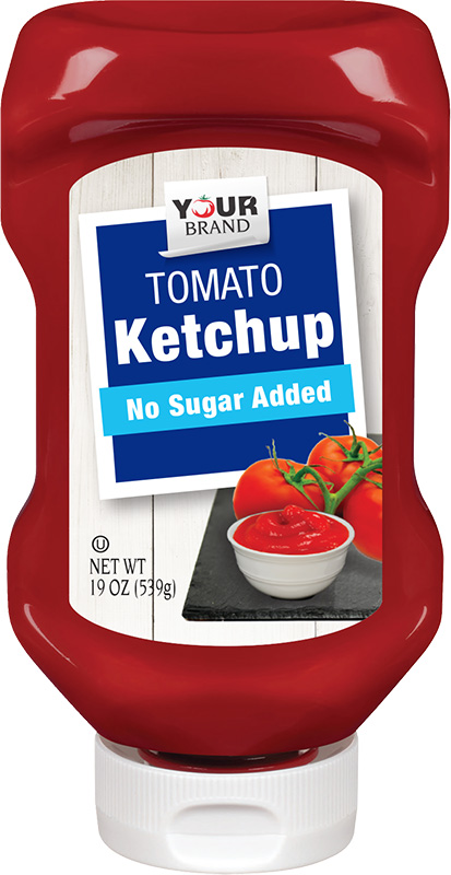 Image of Red Gold Private Brand No Sugar Added ketchup bottle